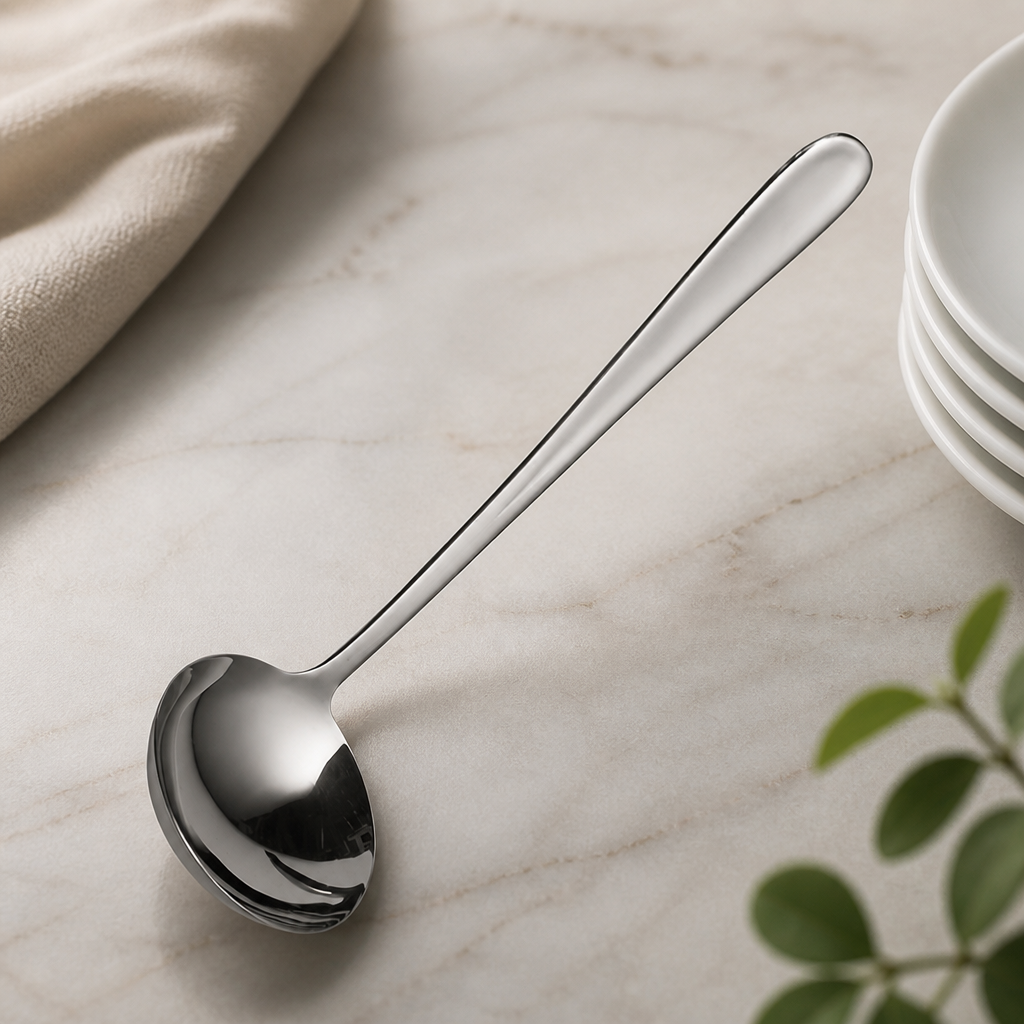 Commercial English Soup Spoons Pack of 12 Stainless Steel