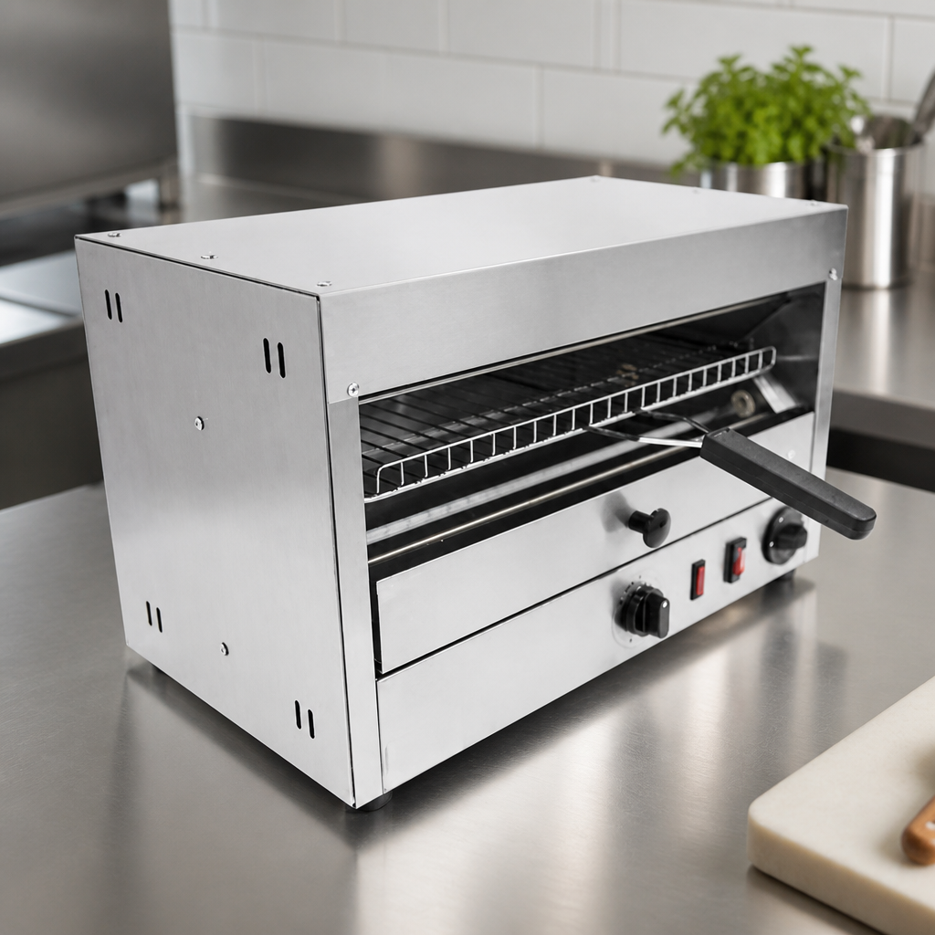 Commercial Electric Sandwich Salamander Grill with Timer