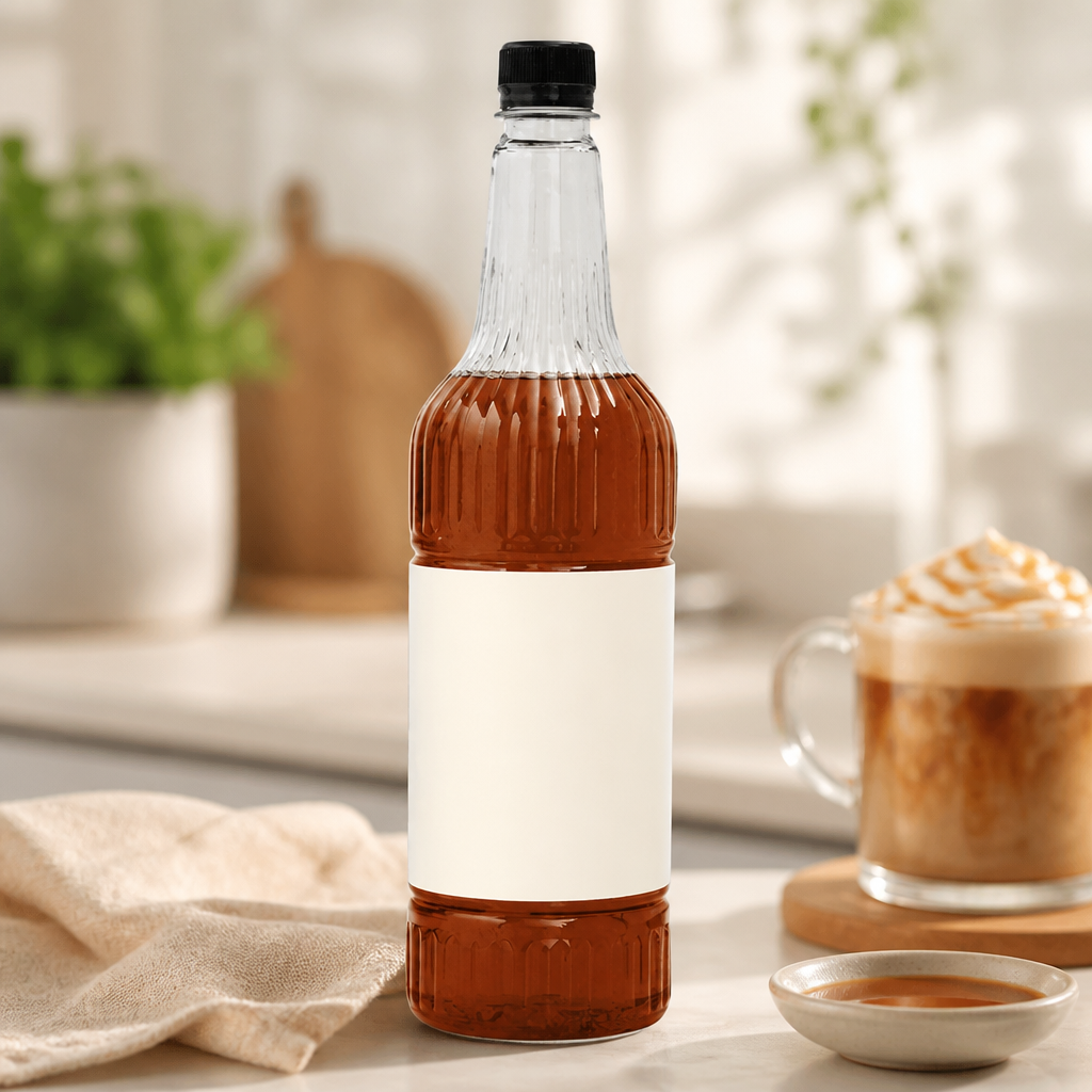 Commercial Caramel Syrup 1L Vegan Gluten-Free Food Service