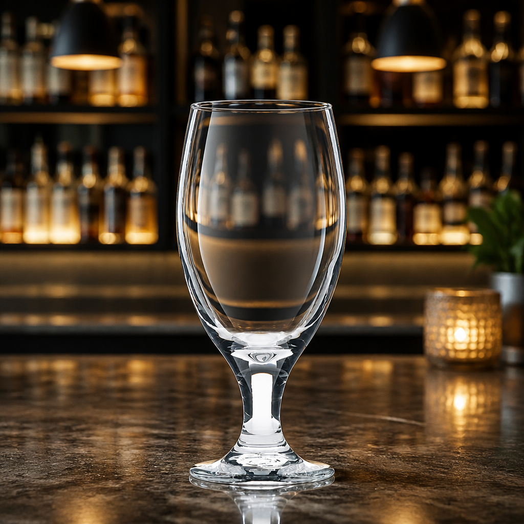 Commercial Stemmed Beer Glasses 436ml 12 Pack Teardrop Design