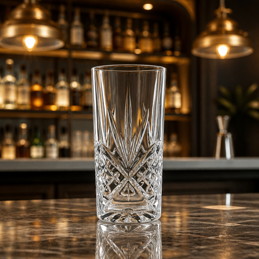 Vintage Hi Ball Tumblers 350ml - Commercial Cocktail Glasses
