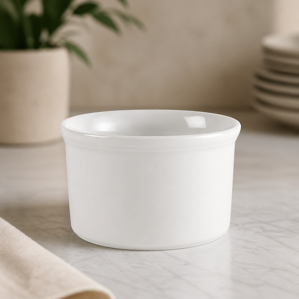 Commercial Souffle Dishes 100mm 340ml Porcelain 12 Pack