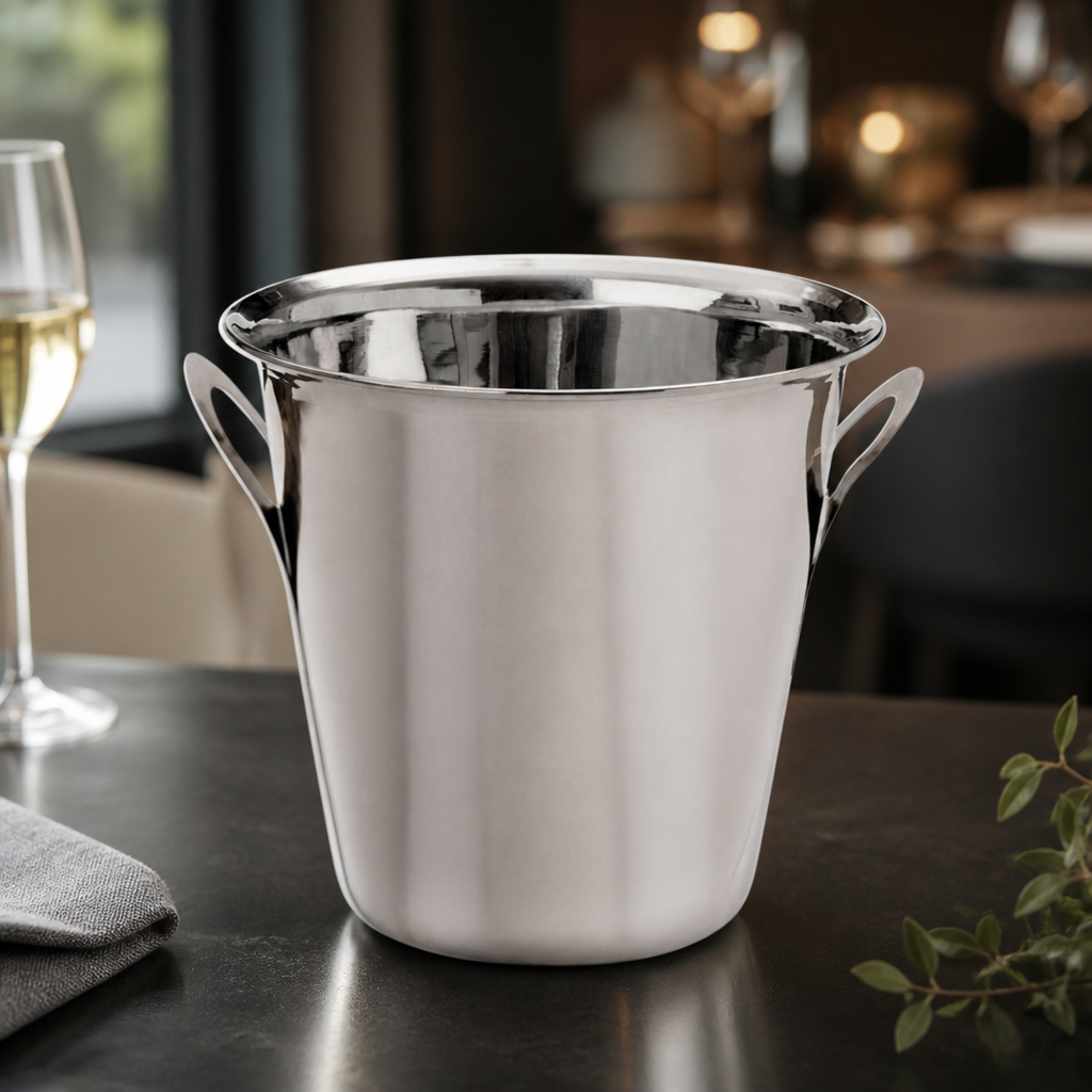 4.5L Stainless Steel Commercial Wine Bucket With Handles