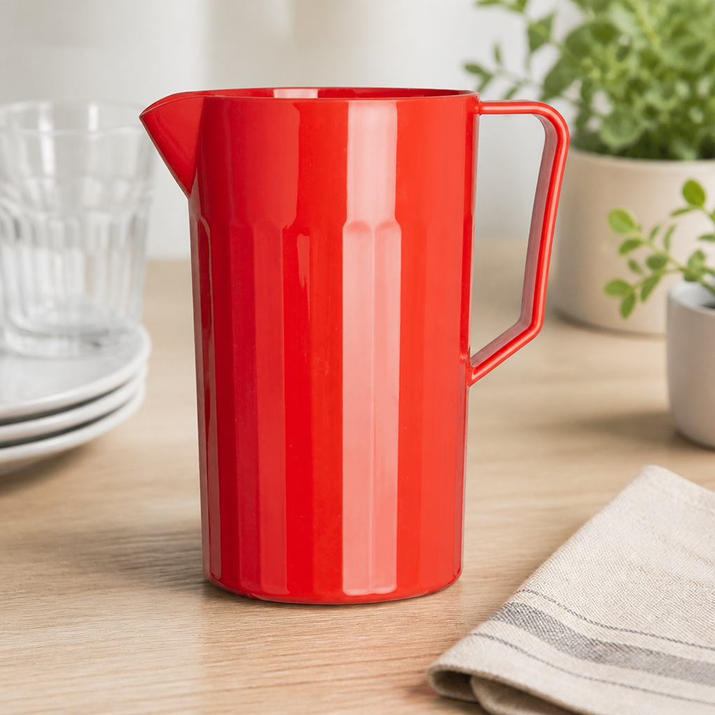 Commercial Polypropylene Jug 1.4L Red Ideal for Catering