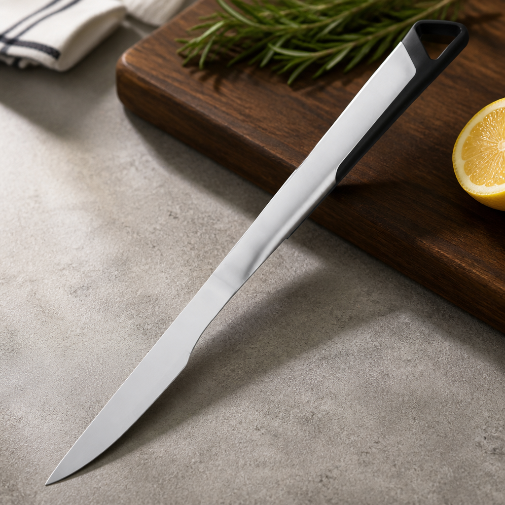 Commercial BBQ Knife 39cm Stainless Steel Meat Preparation Utensil