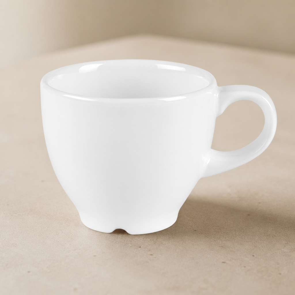 85ml Commercial Fine China Espresso Cups - 24 Pack