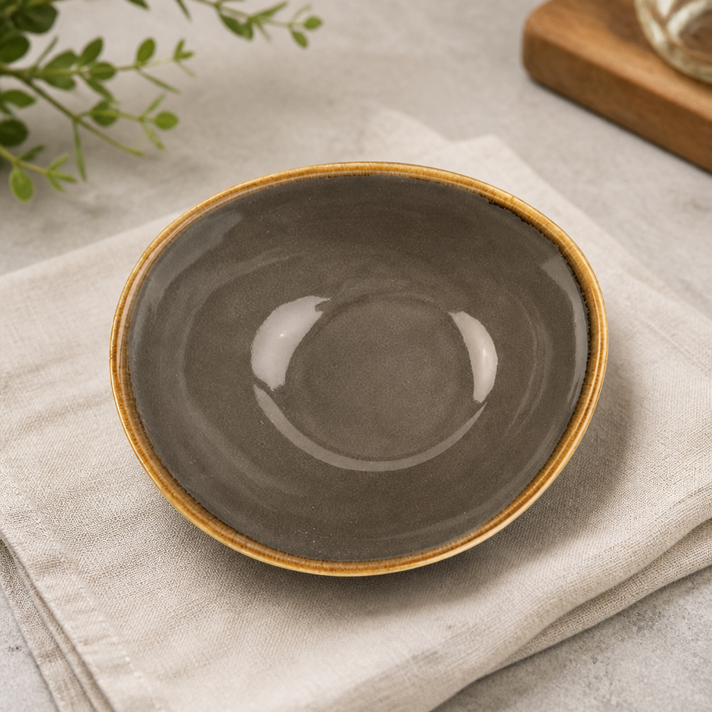 Commercial Soup Bowls 165mm Smoke Grey 425ml - 6 Pack