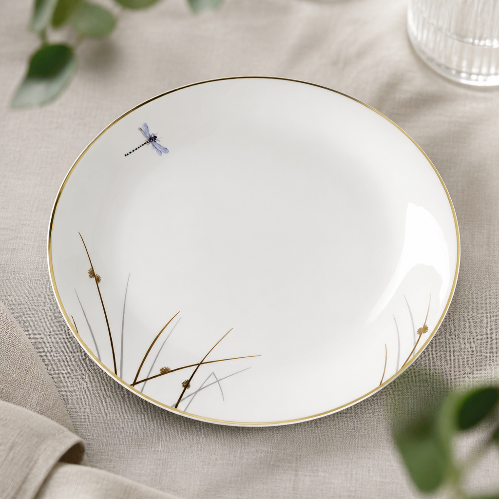 Commercial Coupe Plates 300mm Set of 6 Durable Bone China