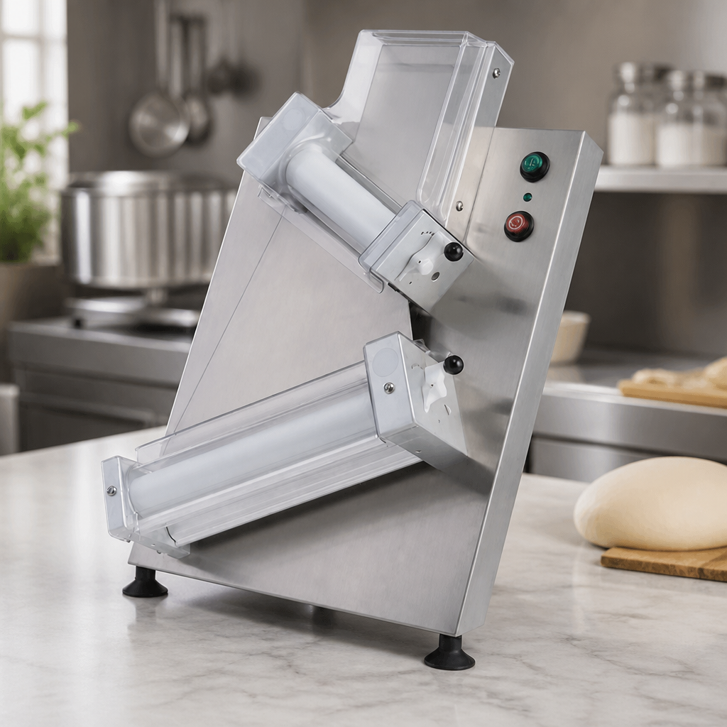 Commercial Double Dough Roller 12" Capacity Stainless Steel