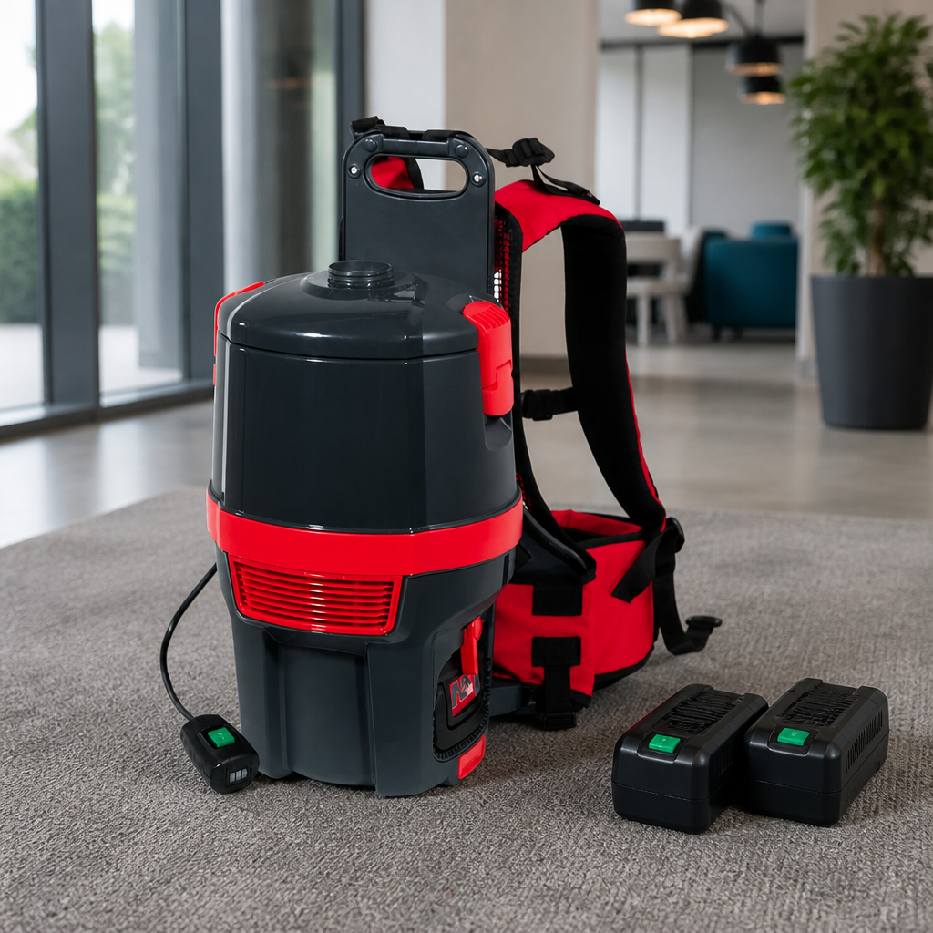 Commercial Cordless Backpack Vacuum Cleaner 5L Capacity
