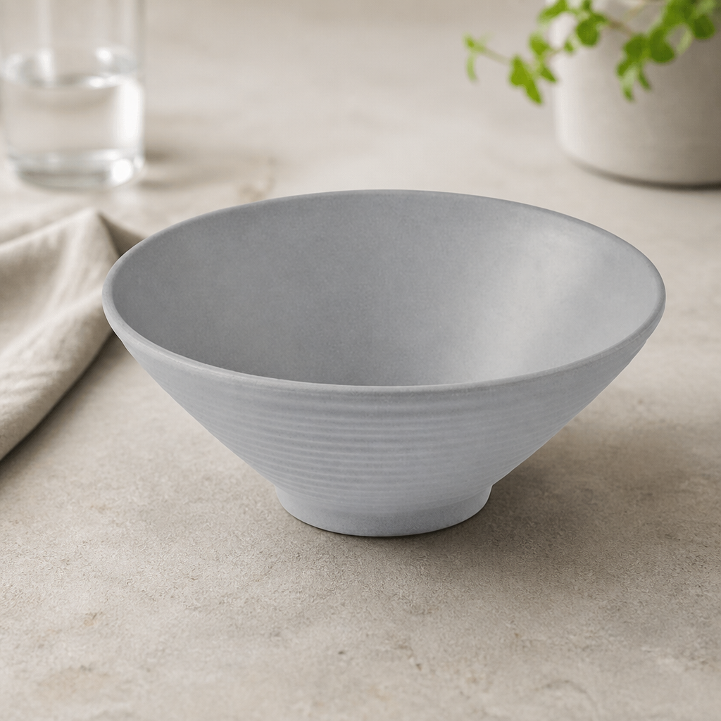Commercial Melamine Medium Rippled Bowls 1.57 Ltr 227mm 6 Pack