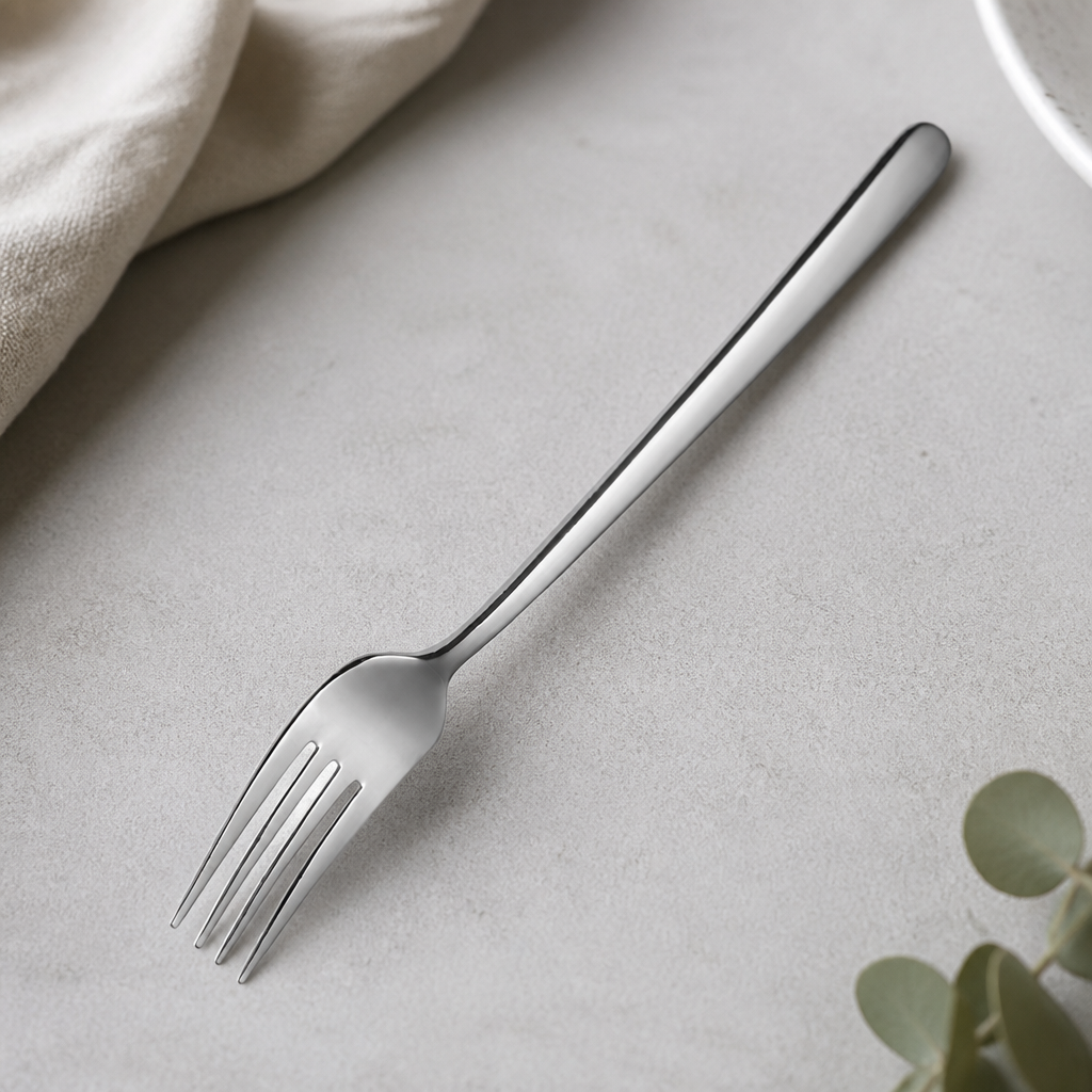 Durban style stainless steel dessert forks set of 12