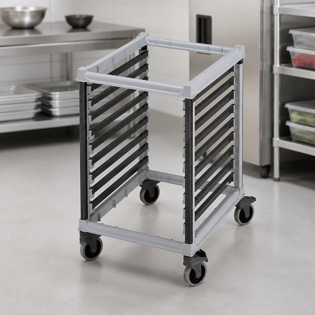 Commercial Gastronorm Trolley 18 Tray Capacity Racking Solution