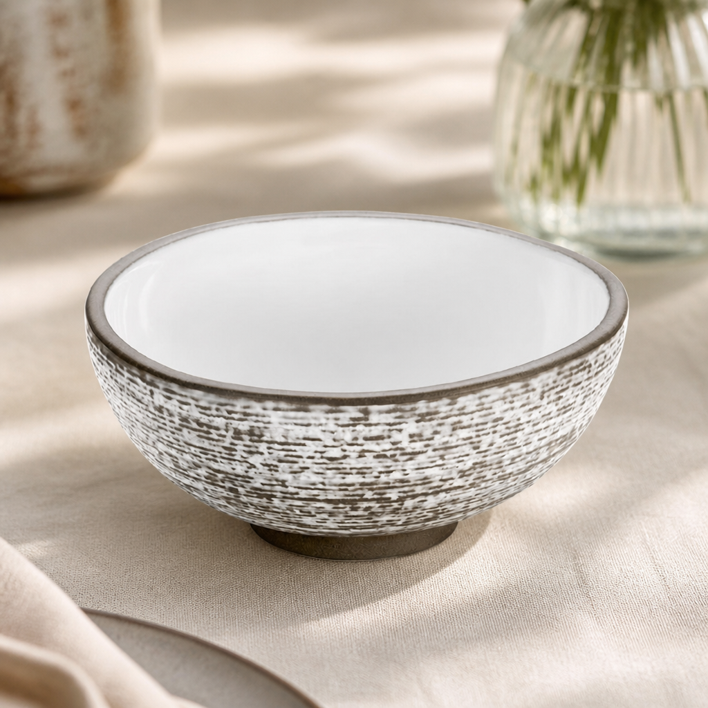 Commercial Stoneware Relief Bowls 90mm - 12 Pack