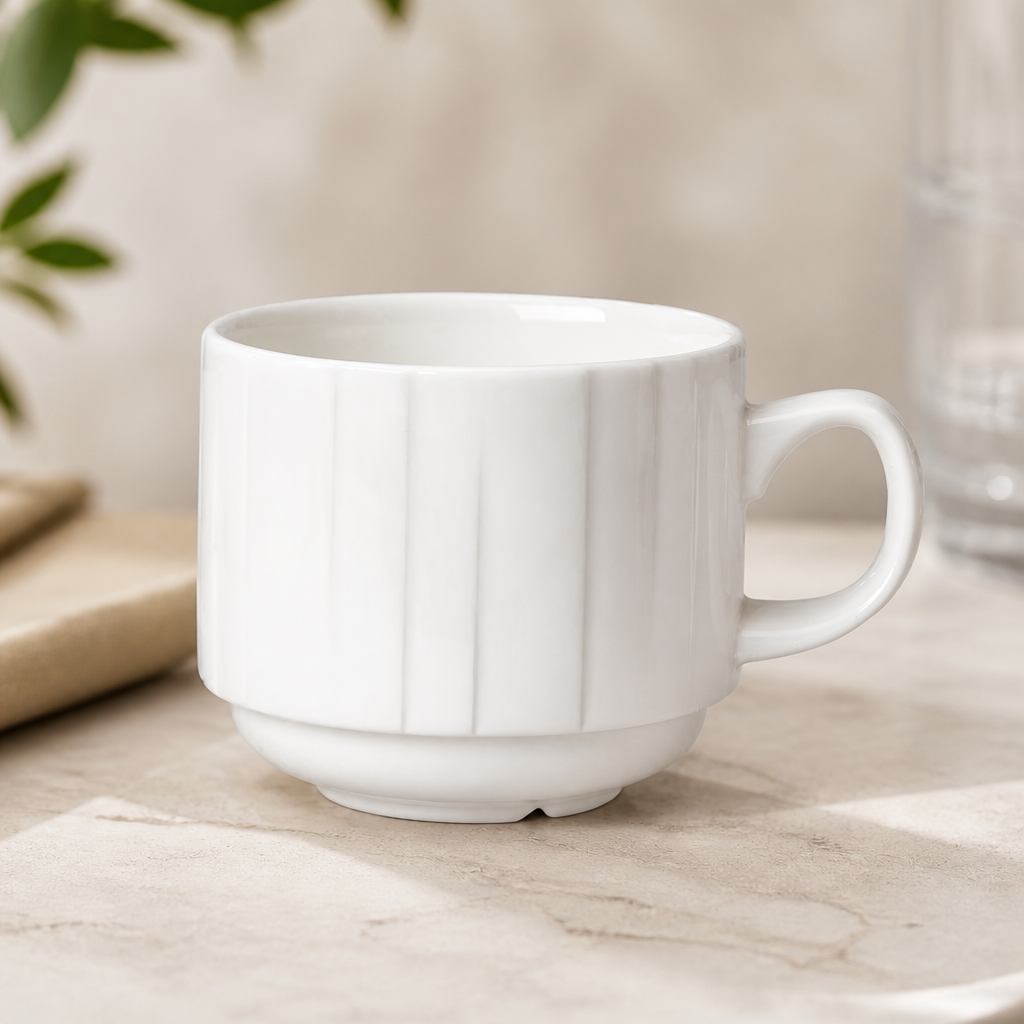 Commercial Stacking Cups 212.5ml Space-Saving 36 Pack