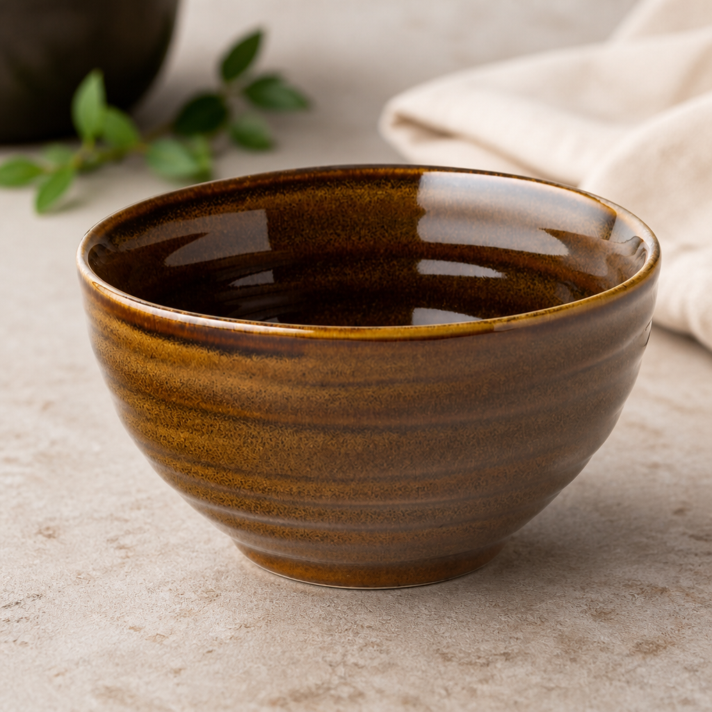 Commercial Stoneware Rice Bowls 240ml - 6 Pack