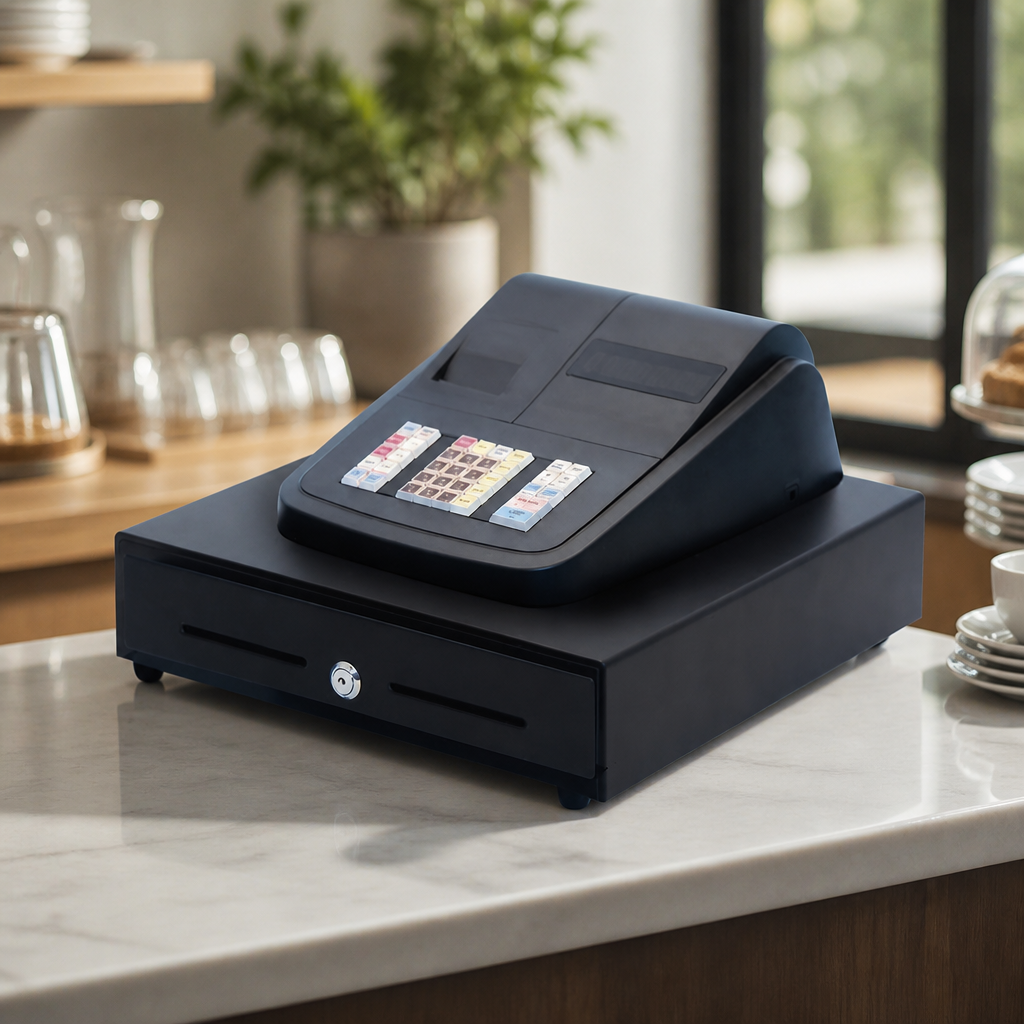 Commercial Cash Register with Barcode Scanner Compatibility