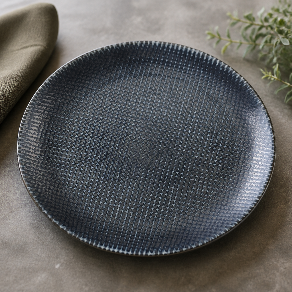 Commercial Coupe Plates 220mm Blue 12 Pack