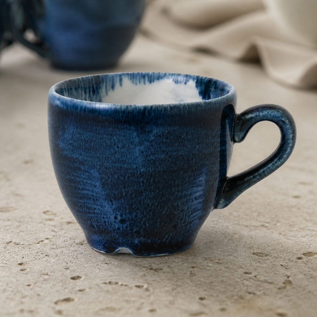 Commercial Espresso Cups 3.5oz Ultramarine 12 Pack Porcelain