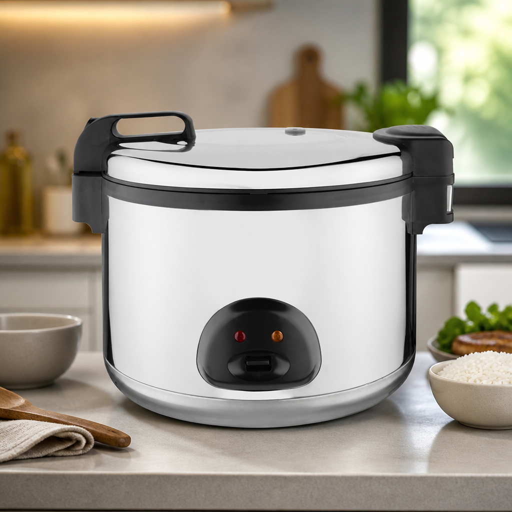 Commercial Electric Rice Cooker 20L Capacity Stainless Steel