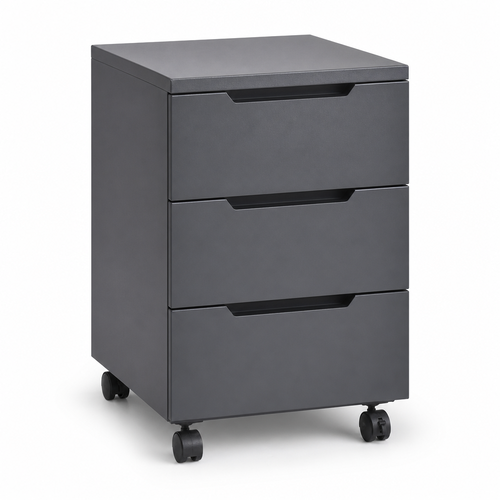 3 Drawer Mobile Polystyrene Filing Cabinet