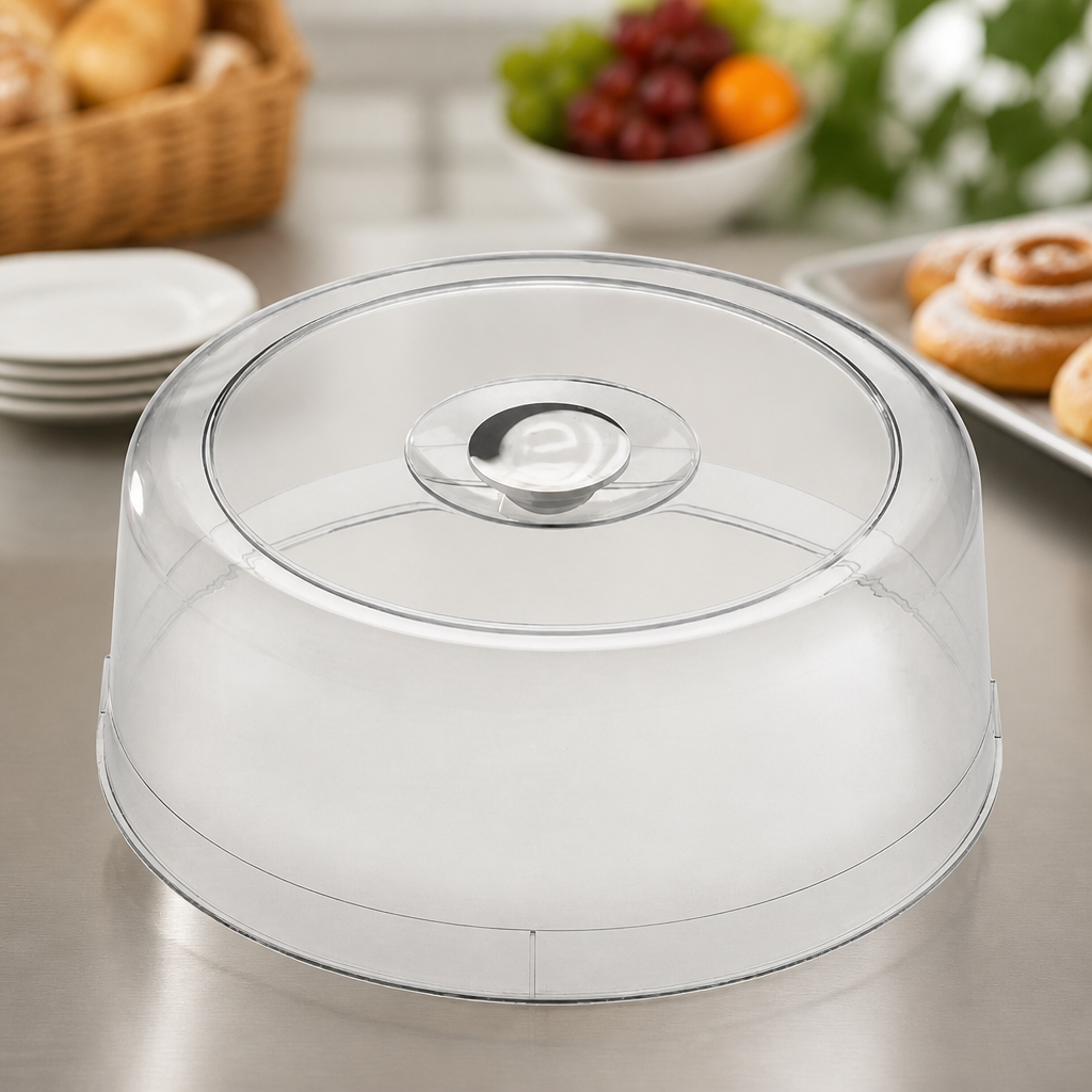 Commercial Food Cover Cloche 330mm Clear Plastic Lid