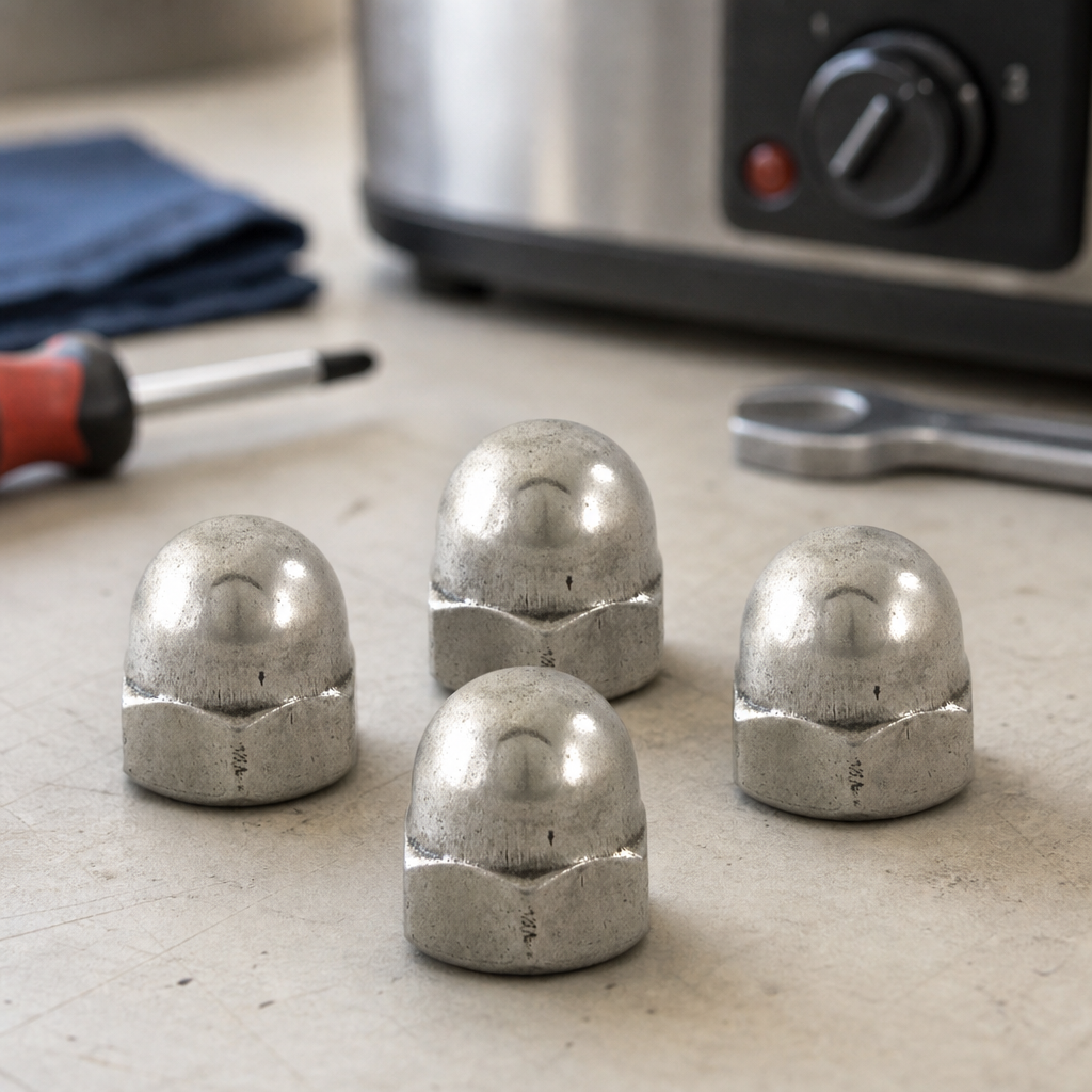 Commercial Sausage Stuffer Nut Set - 4 Pieces