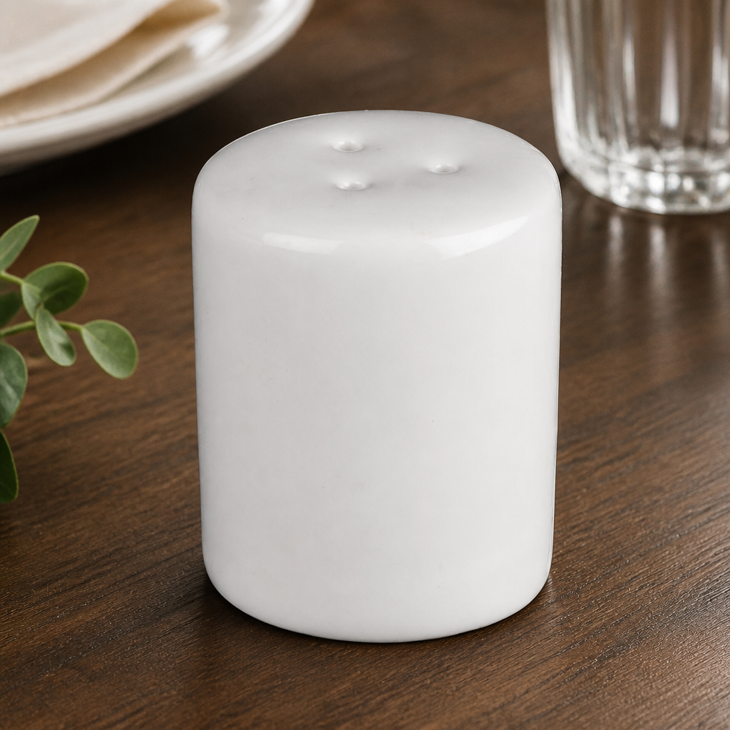 Commercial Porcelain Pepper Shakers 12 Pack for Catering