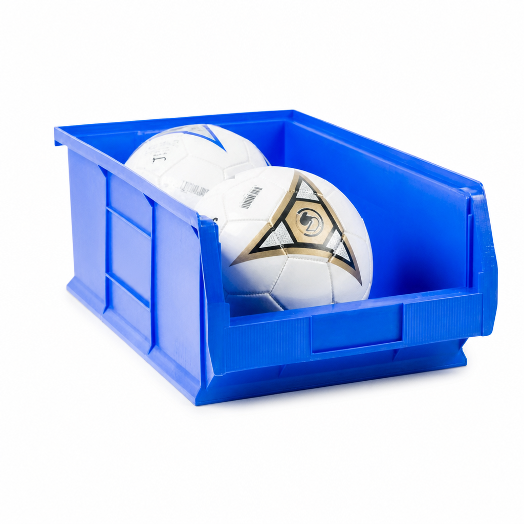 31.4L Stackable Plastic Storage Bins H200 x W310 x D520mm (Pack of 5)