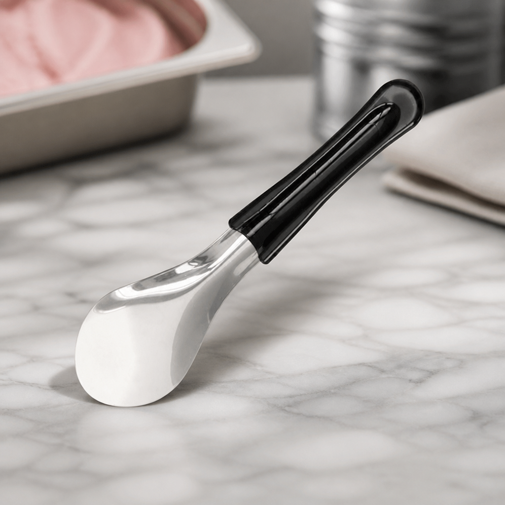 Commercial Ice Cream Spatula 26cm Stainless Steel Black