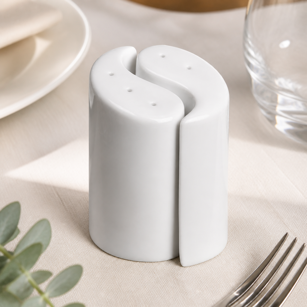 Commercial Yin Yang Salt and Pepper Shakers 95mm 12 Pack