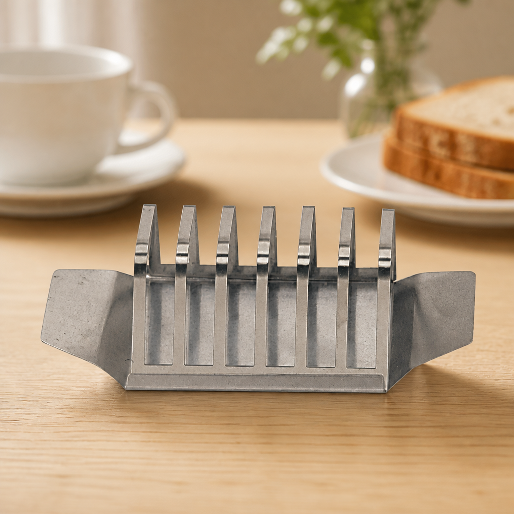 Commercial Stainless Steel 6-Slot Toast Rack for Breakfast Service