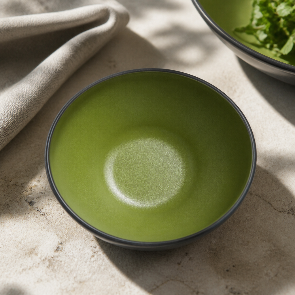 Commercial Melamine Round Bowls 152mm Break-Resistant 24 Pack