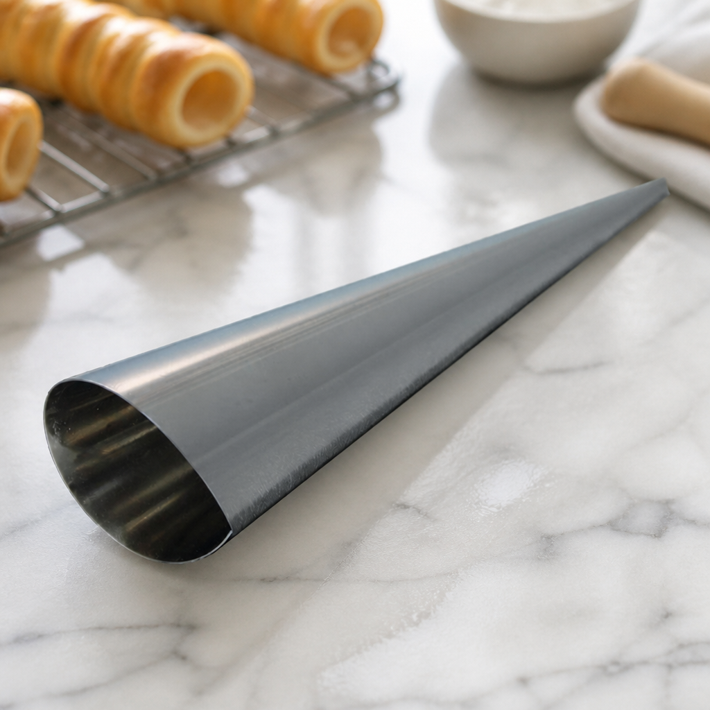 Commercial Stainless Steel Cream Horn Mould 120 x 30mm