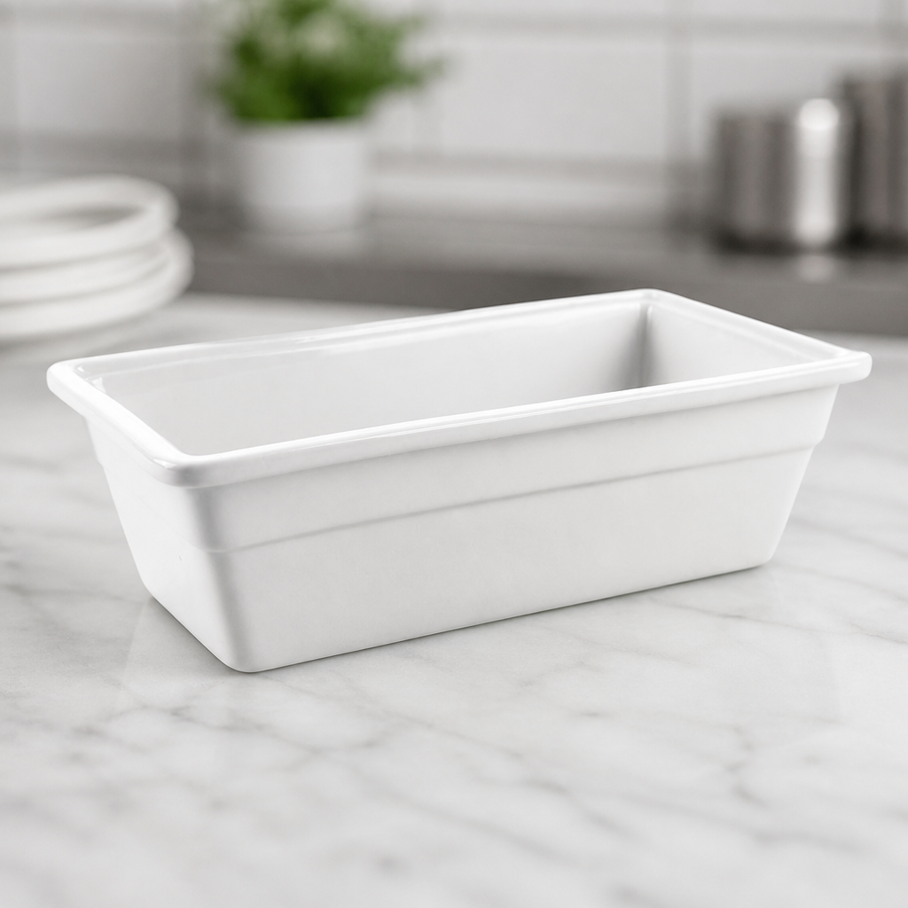 Commercial Porcelain One Third Gastronorm Bowl 2.387Ltr