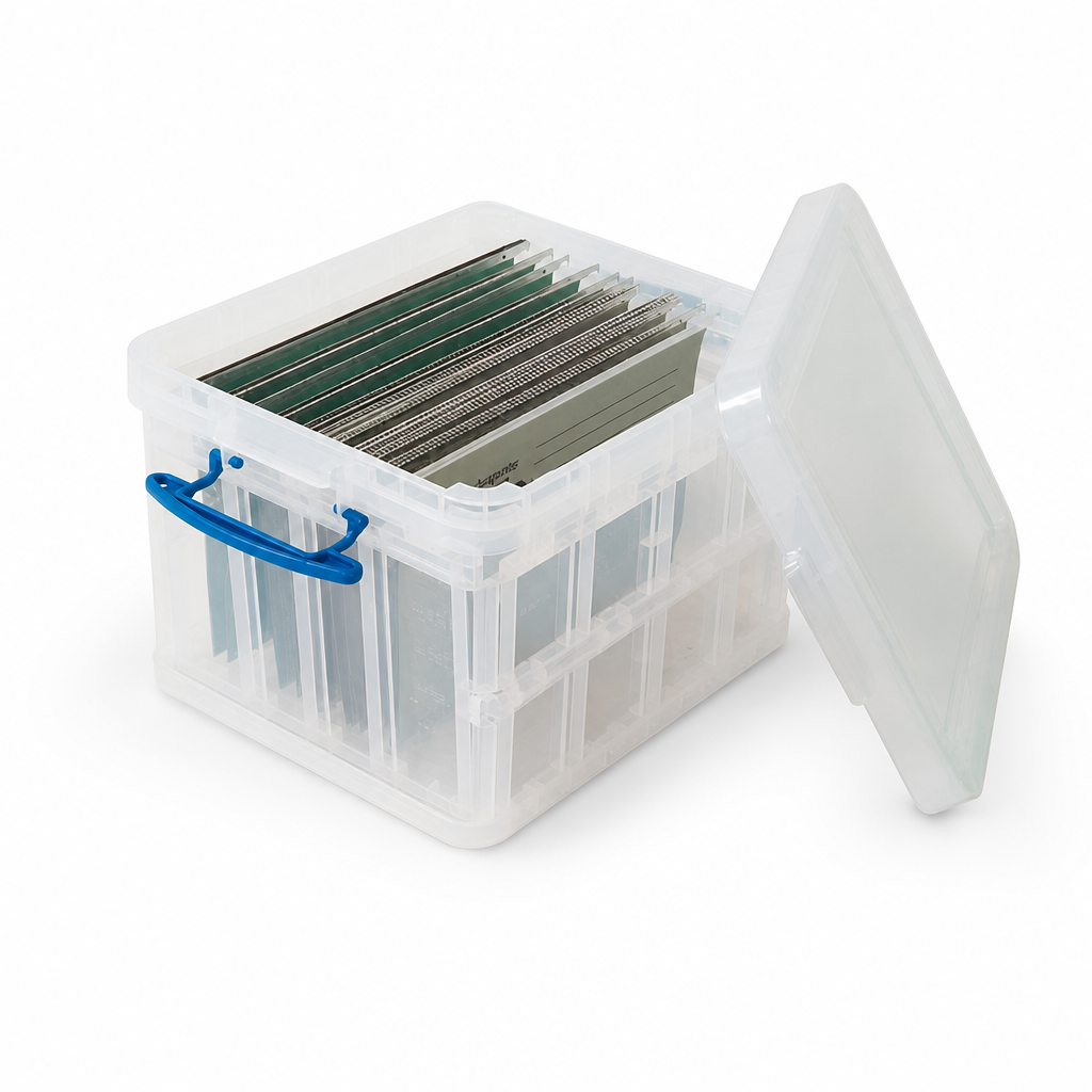 35 Litre Clear Folding Storage Box