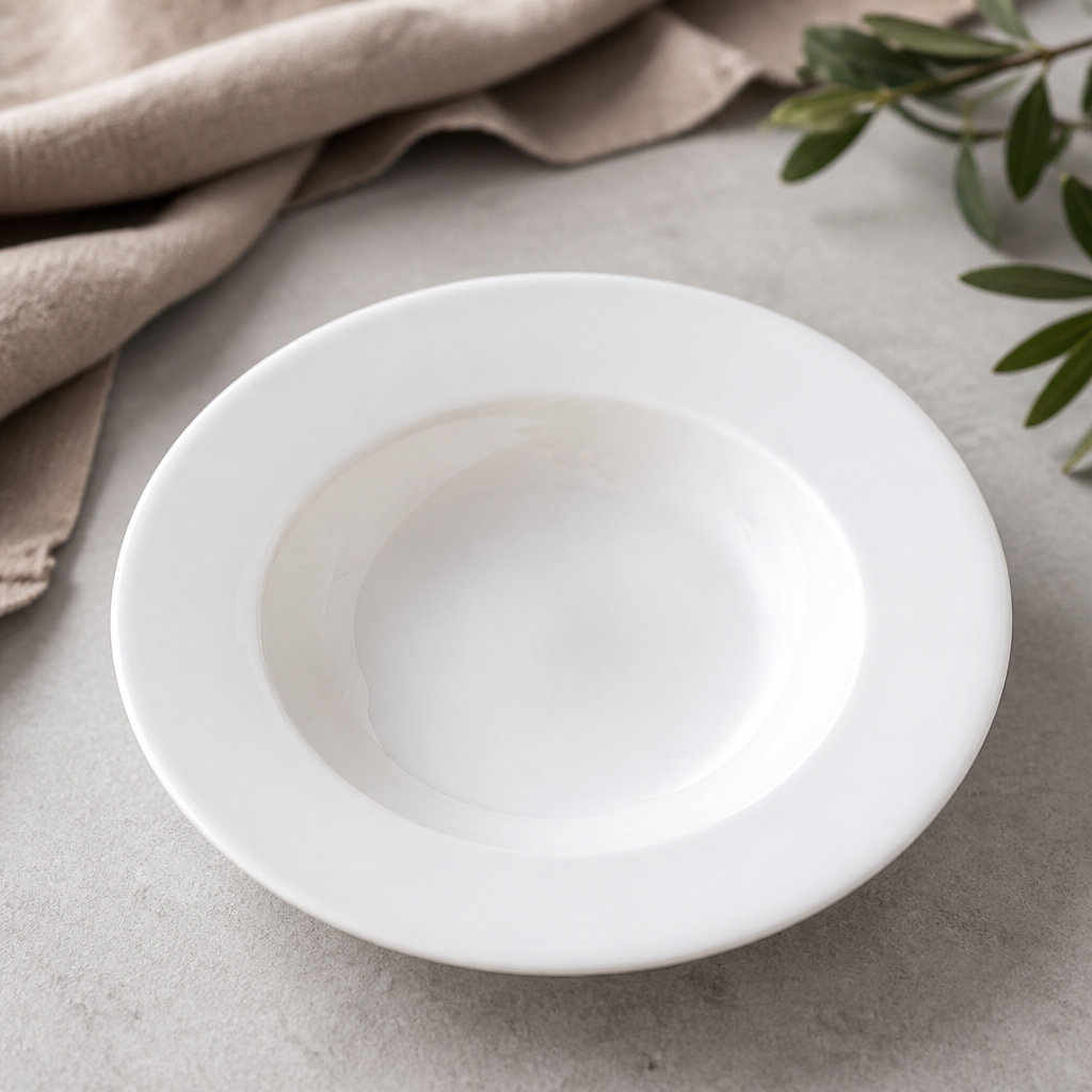 Commercial Porcelain Soup Plates 222mm 24 Pack