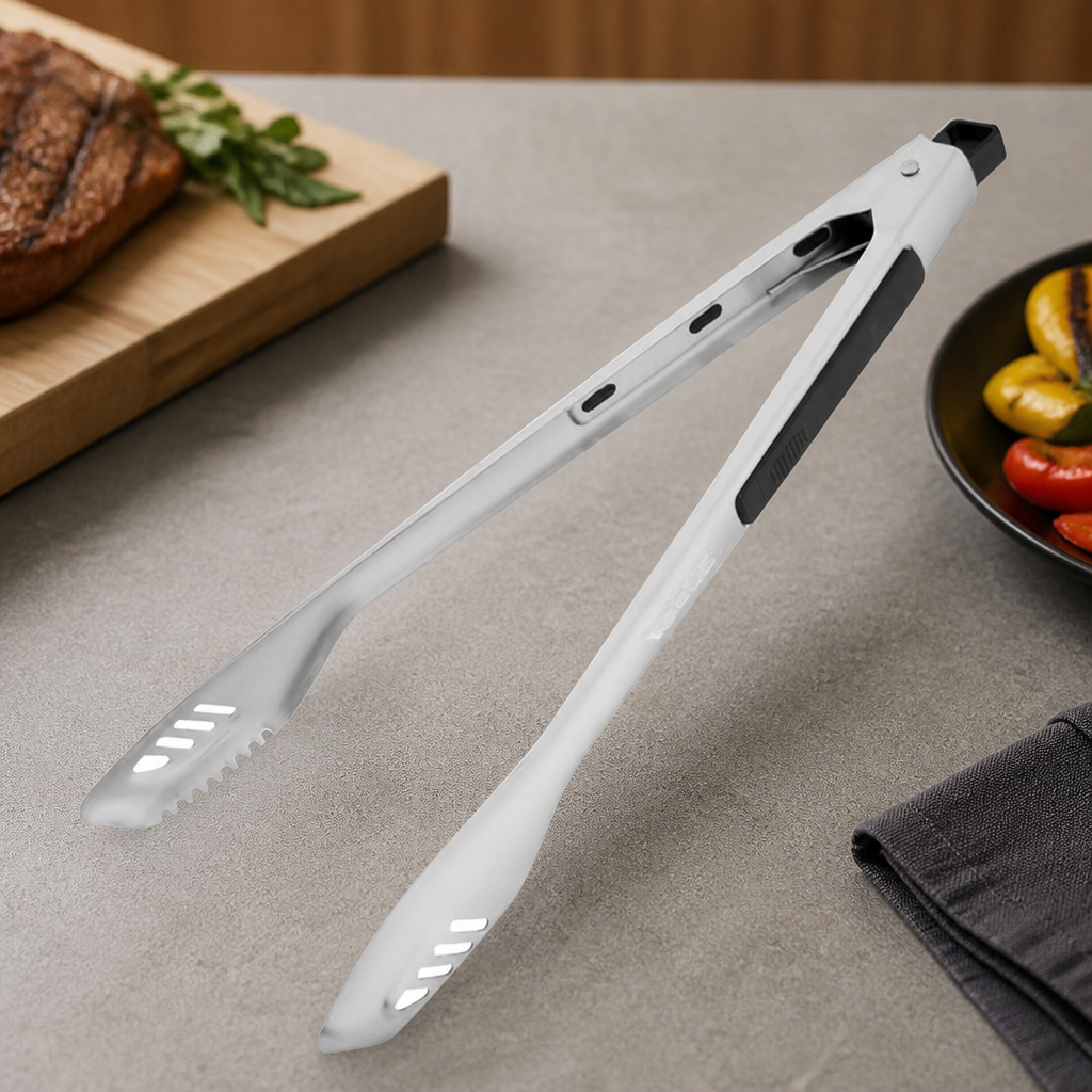 Heavy Duty BBQ Tongs 436mm Handle Commercial Kitchen Tool
