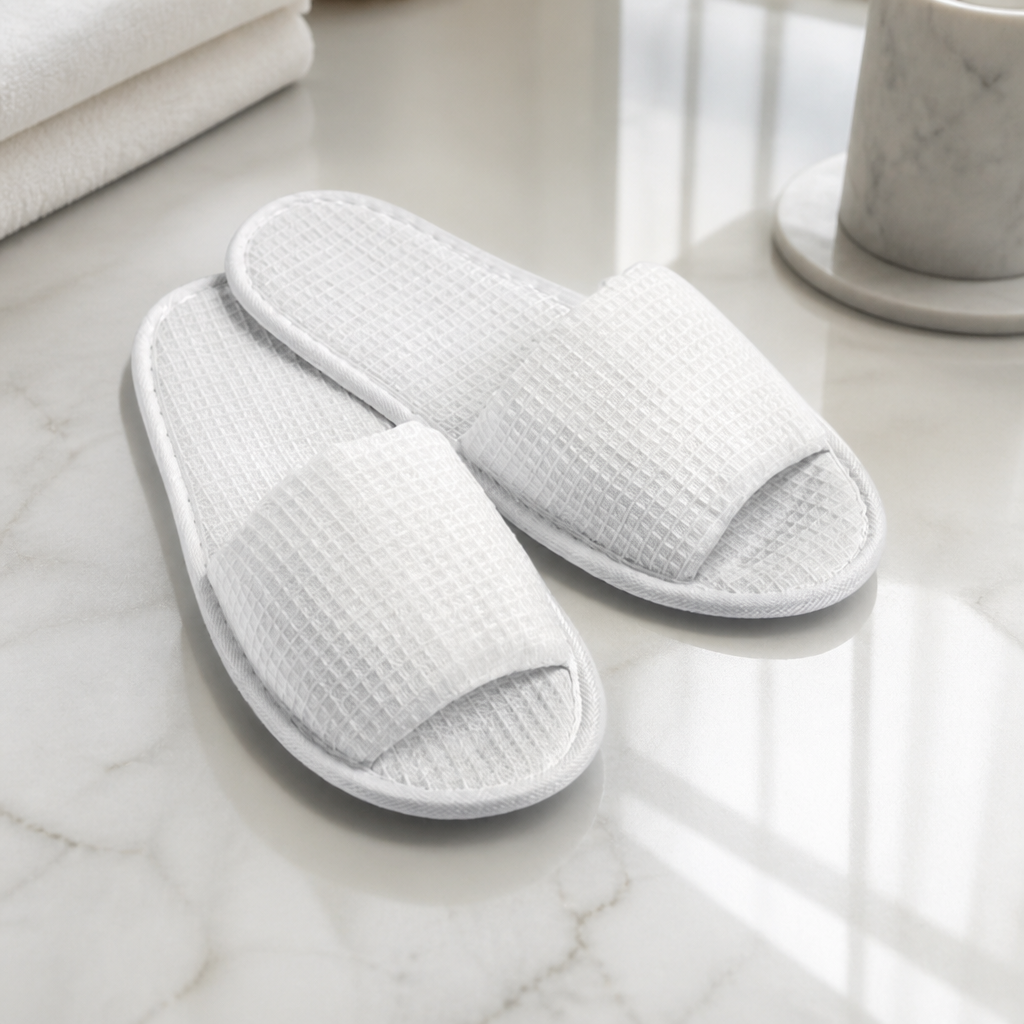 Commercial Open Toe Cotton Flip Flops for Spa and Use