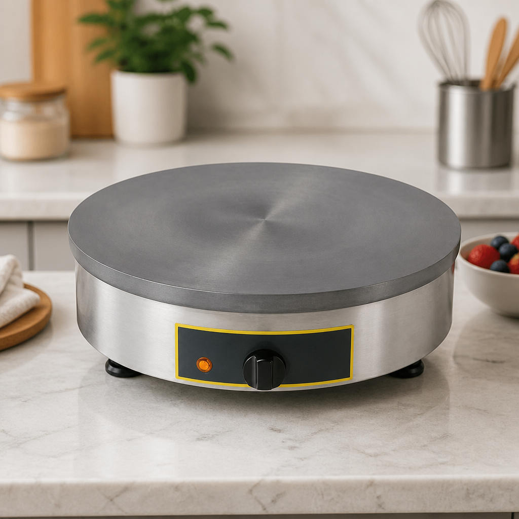 Commercial Crepe Maker 400mm Cast Iron Plate for Perfect Crepes