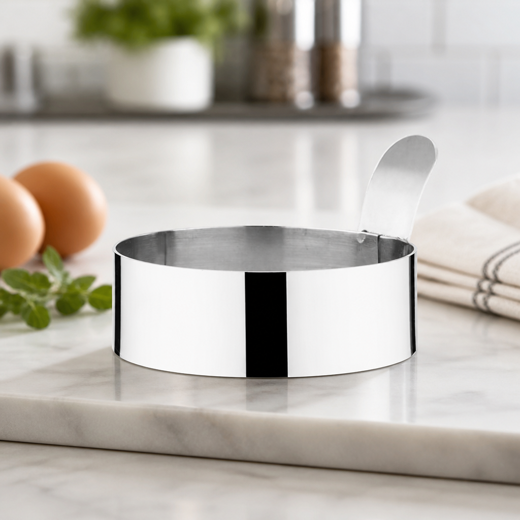 Commercial Stainless Steel Egg Ring 75mm for Cooking and Plating