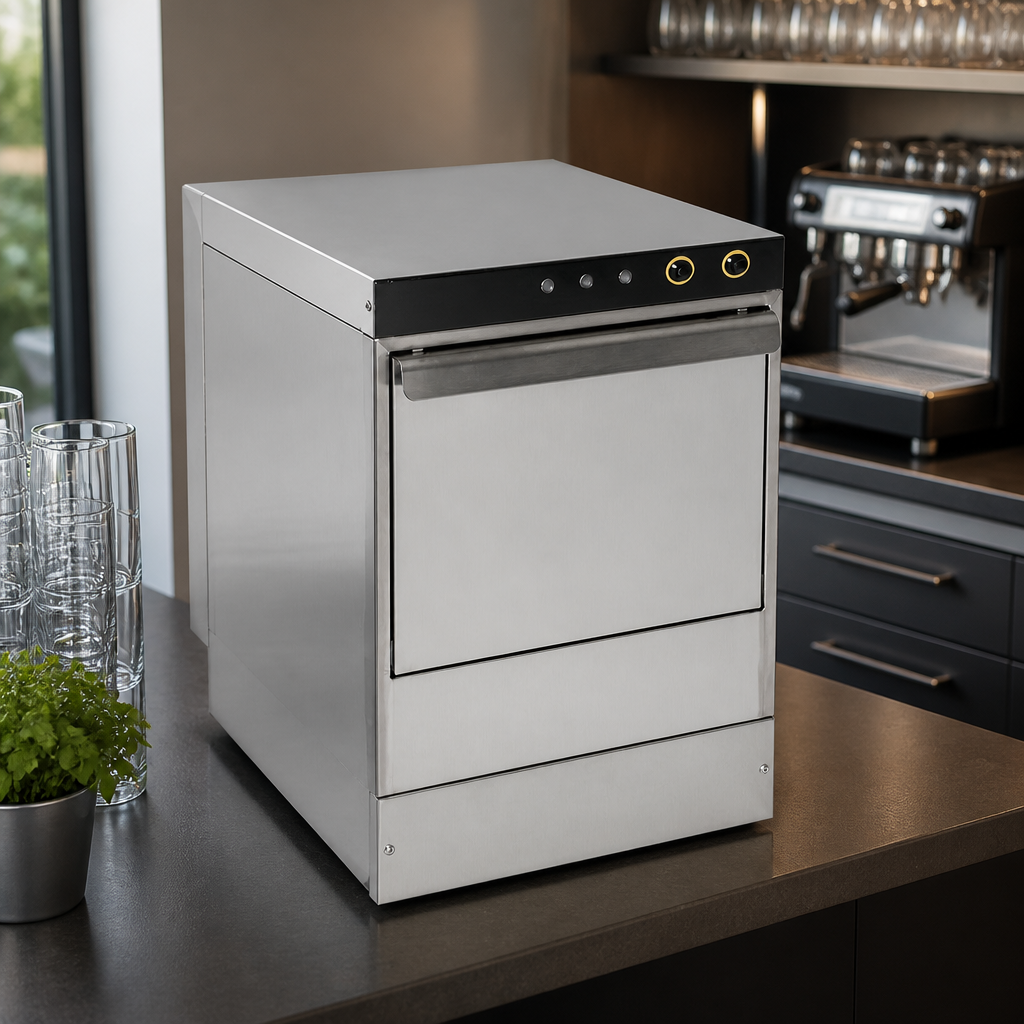Commercial Countertop Glasswasher 350x350mm Baskets