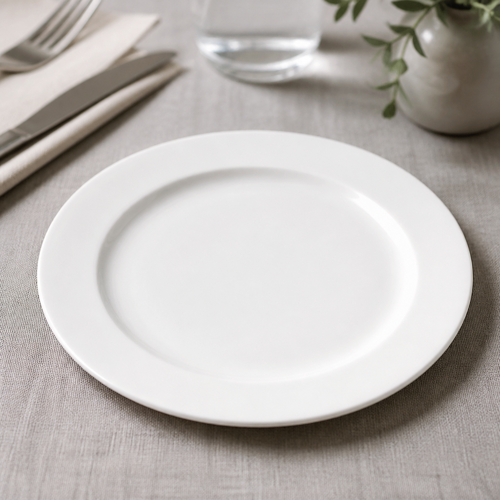 Commercial Bone China Plates 160mm Round 12 Pack