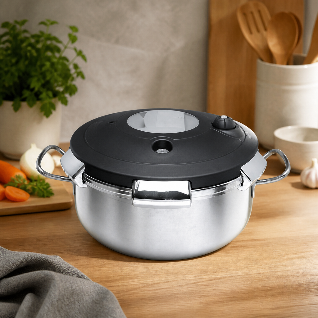 10Ltr Commercial Stainless Steel Pressure Cooker 32cm