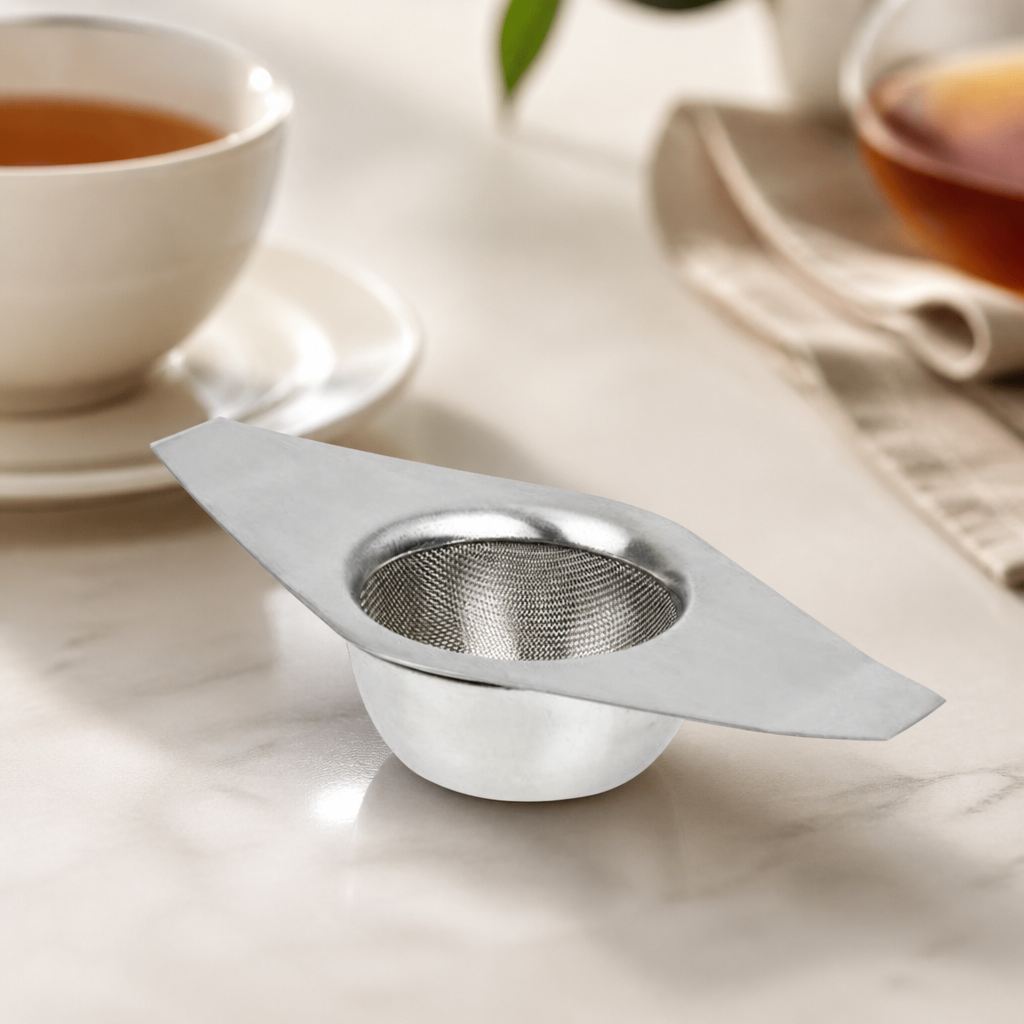 Commercial Stainless Steel Tea Strainer with Stand