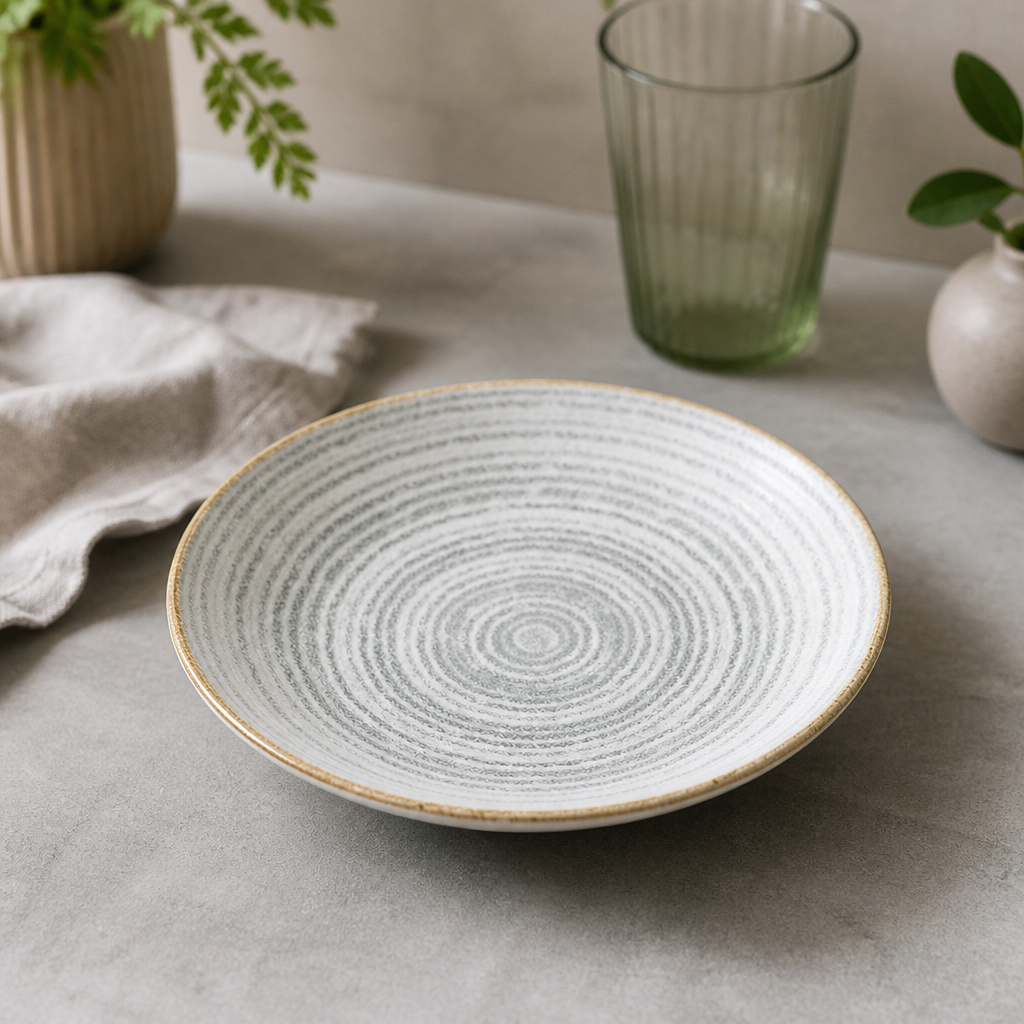 Commercial Stone Grey Coupe Bowls 182mm 12 Pack
