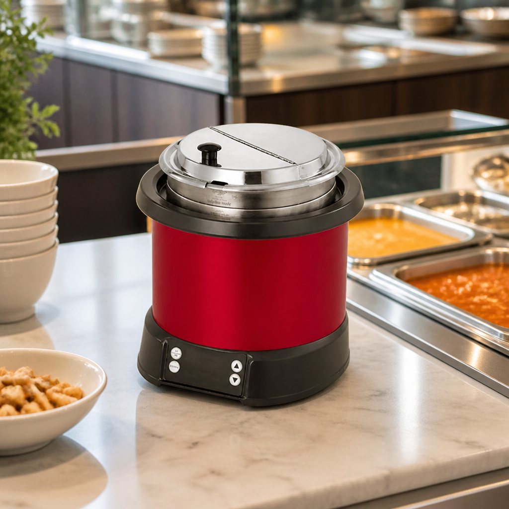 Commercial Countertop Induction Soup Kettle 4.5L Capacity