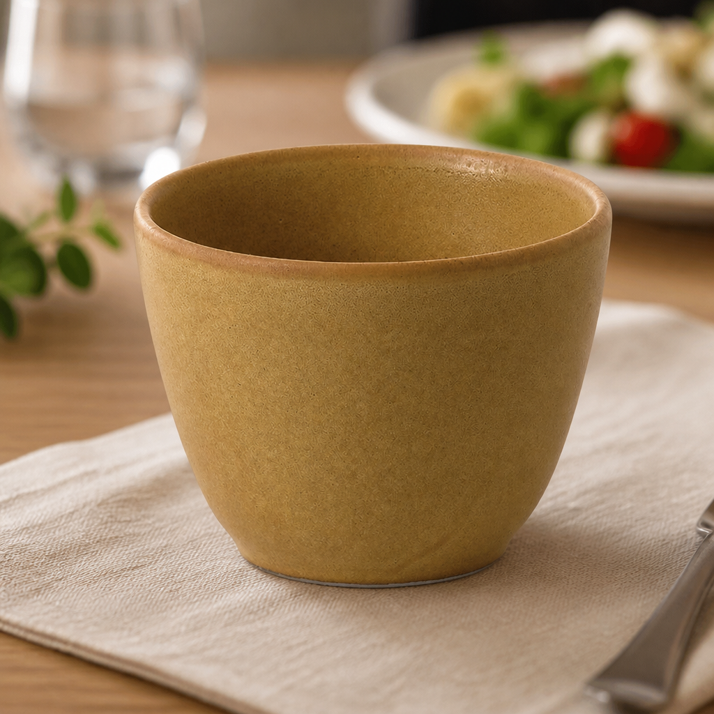 Commercial Chip Mugs 290ml Porcelain Sand 12 Pack