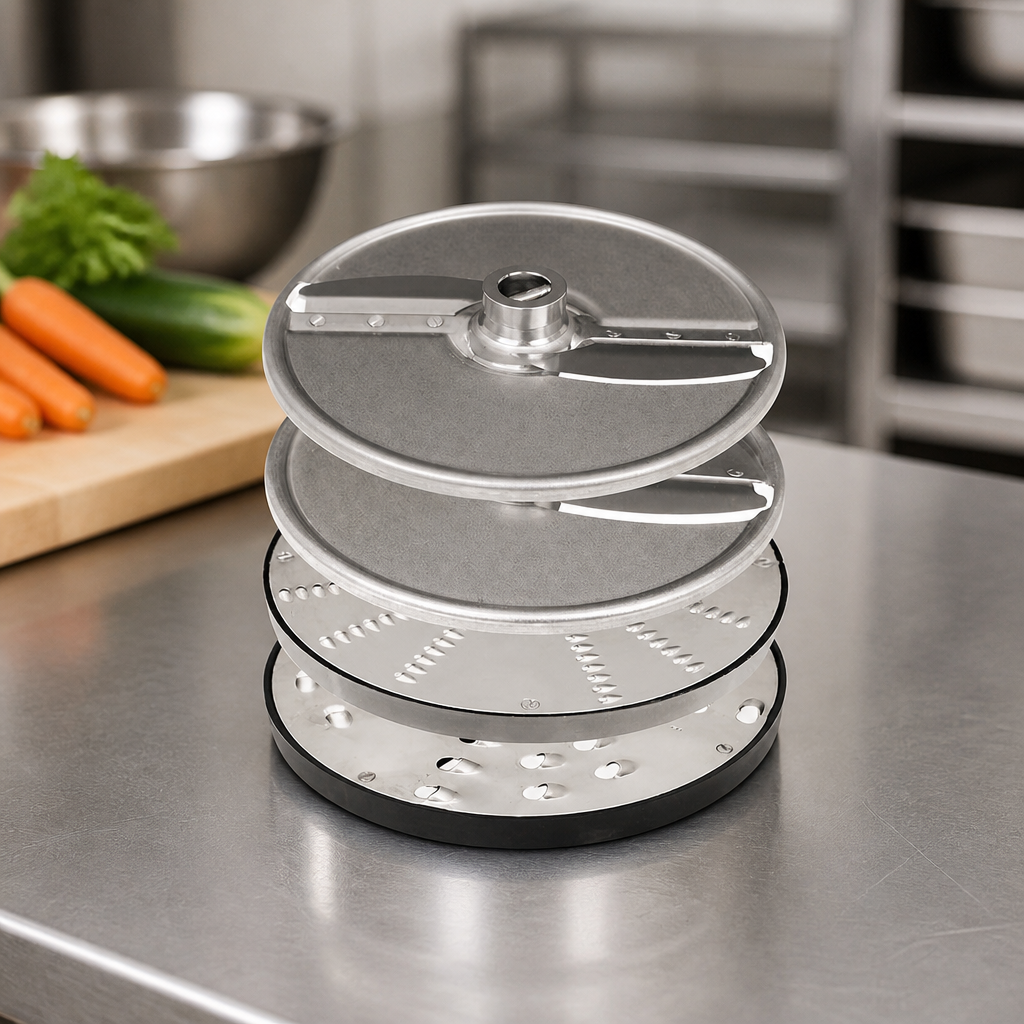 Commercial Vegetable Prep Machine Cutting Tool Set 4 Pack