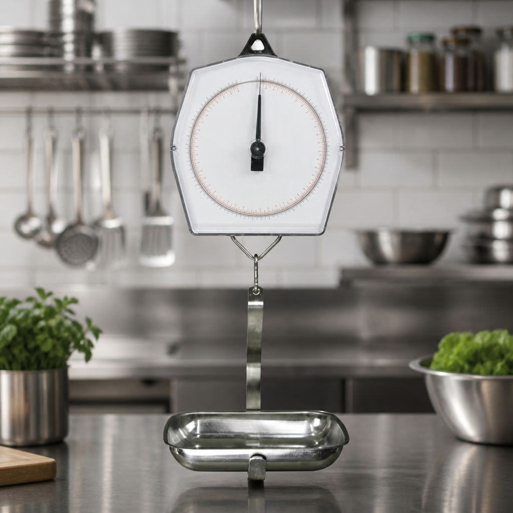 Commercial Mechanical Hanging Scale 5kg Capacity Stainless Steel